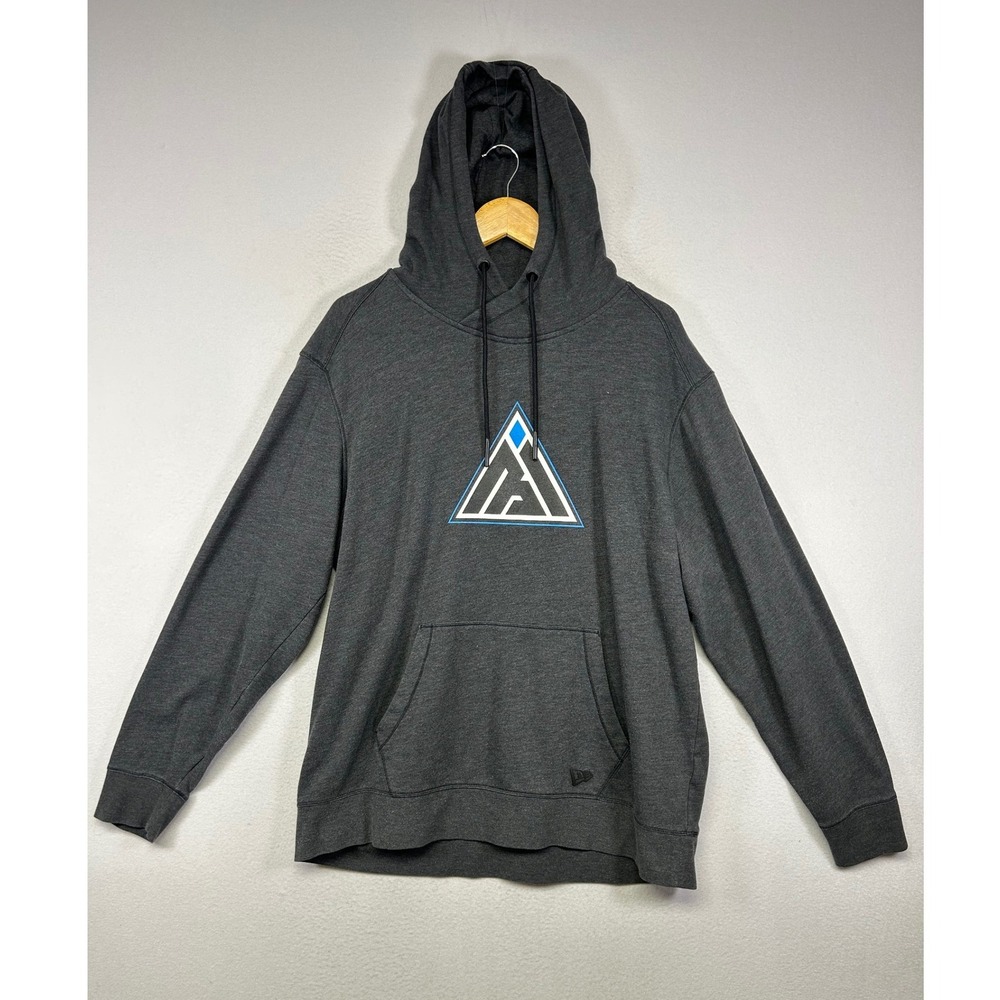 Gorpcore New Era Mens XL Charcoal Gray Mountain Graphic Pullover Hoodie Fleece